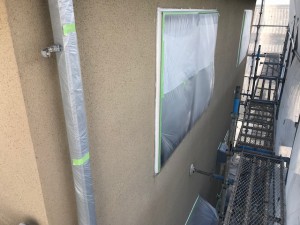 西尾市養生、汚れない塗装