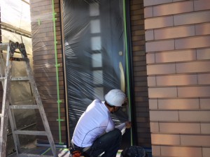 西尾市養生、汚れない塗装