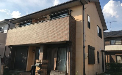 愛知県岡崎市西尾市外壁塗装超低汚染遮熱シリコン塗装ヤララブラウン屋根塗装超低汚染遮熱フッ素塗装マホガニー施工前