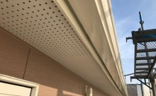 西三河西尾市外壁塗装超低汚染遮熱シリコン塗装モカ屋根塗装高反射遮熱塗装アドグリーンコートクールブラウン施工後軒天