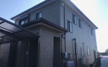 愛知県西三河西尾市外壁無機UVクリヤー塗装屋根葺き替え工事施工写真外観