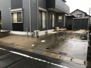西尾市駐車場土間コケ落とし