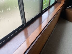木製窓枠　フッ素塗装　完成
