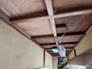 着色防腐剤1回目