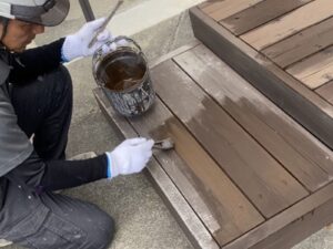 全体的に塗装