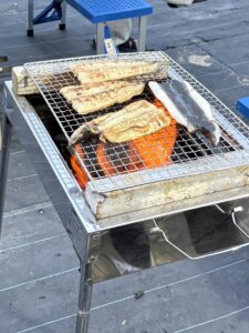 表面焼き中