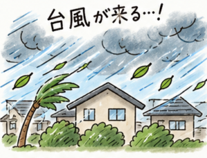 台風がくる